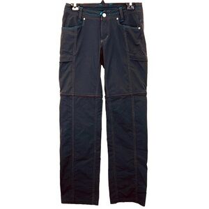 KUHL Women's Convertible Cargo Hiking Pants Charcoal 4